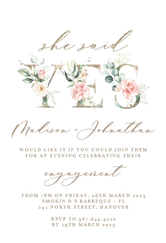 Engagement Party Invitation Templates (Free) Greetings Island